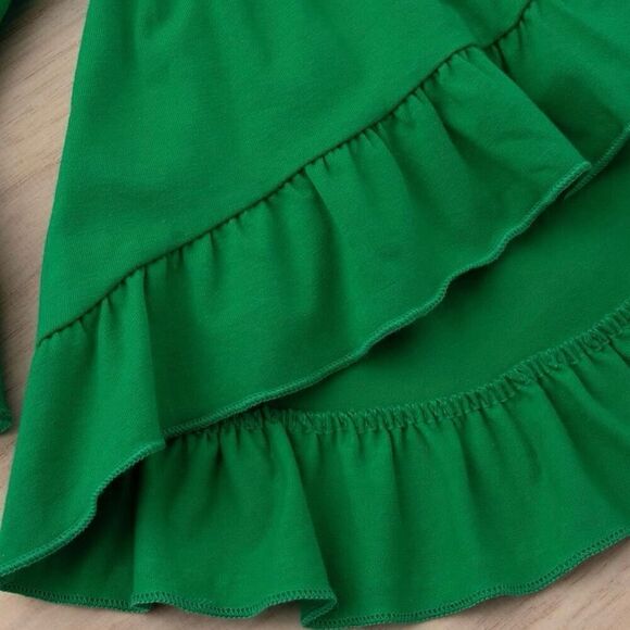 Toddler Girls St Patrick’s Day 3 Piece Casual Set New - Picture 6 of 9